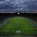 
              FILE - A view of the pitch during the World Cup semifinal soccer match between Brazil and Germany at the Mineirao Stadium in Belo Horizonte, Brazil, Tuesday, July 8, 2014. (AP Photo/Felipe Dana, File)
            