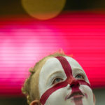 
              FILE - A soccer fan supporting England waits for the start of the World Cup round of 16 soccer match between England and Senegal, at the Al Bayt Stadium in Al Khor, Qatar, Sunday, Dec. 4, 2022. (AP Photo/Francisco Seco, File)
            