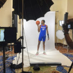 
              DePaul's Nick Ongenda, of Canada, poses for photos in Paradise Island, Bahamas, Nov. 19, 2022. College athletes from foreign countries have been left out of the rush for endorsement deals because student visa rules largely prohibit work while in the U.S. But a growing number are pursuing a loophole: they can profit from use of their name, image and likeness (NIL) when traveling internationally and are not on U.S. soil. (AP Photo/Aaron Beard)
            