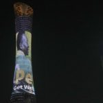 
              An image of former Brazilian player Pele with the message "Pele, Get well soon" is displayed on the Torch tower outside the Khalifa International Stadium in Doha, Qatar, Saturday, Dec. 3, 2022. (AP Photo/Hassan Ammar)
            