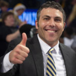 
              Georgia Tech coach Josh Pastner smiles after the team's 79-77 victory over Georgia in an NCAA college basketball game Tuesday, Dec. 6, 2022, in Atlanta. (AP Photo/Hakim Wright Sr.)
            
