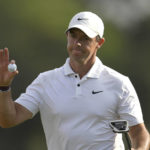 
              Rory McIlroy of Northern Ireland reacts after finishing on the 18th green during DP World Tour Championship in Dubai, United Arab Emirates, Sunday, Nov. 20, 2022. (AP Photo/Martin Dokoupil)
            