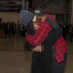 
              This photo provided by the U.S. Army shows WNBA star Brittney Griner, right, being greeted by wife Cherelle after arriving at Kelly Field in San Antonio following her release in a prisoner swap with Russia, Friday, Dec. 9, 2022. Griner said she's “grateful” to be back in the United States and plans on playing basketball again next season for the WNBA's Phoenix Mercury a week after she was released from a Russian prison and freed in a dramatic high-level prisoner exchange. “It feels so good to be home!” Griner posted to Instagram on Friday, Dec. 16, 2022, in her first public statement since her release. (Miquel A. Negron/U.S. Army via AP)
            