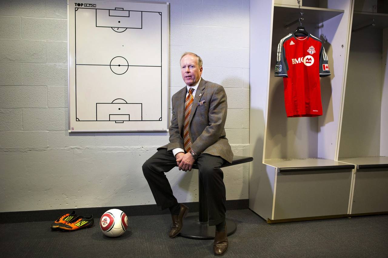 FILE - Kevin Payne, Toronto FC's new president and general manager, poses for a photo in Toronto, N...