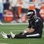 
              Philadelphia Eagles' Gardner Minshew after throwing an incolplete pass in the final seconds of an NFL football game against the Dallas Cowboys Saturday, Dec. 24, 2022, in Arlington, Texas. (AP Photo/Tony Gutierrez)
            