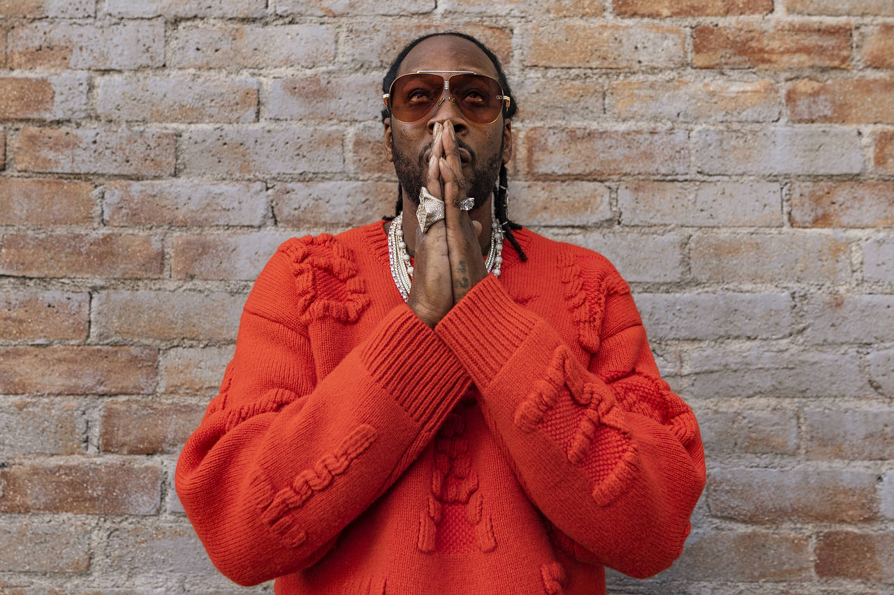2 Chainz poses for a portrait on Friday, Nov. 4, 2022, in Los Angeles. The Grammy Award-winning rap...