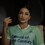 
              Nadia Nadim gestures as she speaks during an interview with The Associated Press in Doha, Qatar, Thursday, Dec. 1, 2022. Danish women's national team player Nadia Nadim was about to settle in for her job as a television commentator at the World Cup when she was shaken by tragic news: Her mother, who had helped the family flee the Taliban when Nadim was just a girl, had been hit by a car while rushing home to watch her daughter on TV. (AP Photo/Hassan Ammar)
            