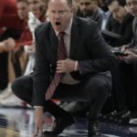 
              Wisconsin head coach Greg Gard reacts during the second half of an NCAA college basketball game against Marquette Saturday, Dec. 3, 2022, in Milwaukee. Wisconsin won 80-77 in overtime. (AP Photo/Morry Gash)
            