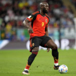 
              Belgium's Romelu Lukaku takes control of the ball during the World Cup group F soccer match between Croatia and Belgium at the Ahmad Bin Ali Stadium in Al Rayyan, Qatar, Thursday, Dec. 1, 2022. (AP Photo/Luca Bruno)
            