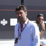 
              FILE- Juventus soccer team president Andrea Agnelli arrives prior to the start of the third free practice at the Monza racetrack, in Monza, Italy, Sept. 10, 2022. The Italian soccer federation prosecutor requested a nine-point penalty for Juventus on Friday, Jan. 20, 2023, for alleged false accounting involving the Bianconeri. Prosecutor Giuseppe Chine requested a 16-month ban for former Juventus president Andrea Agnelli and similarly long bans for other members of Juve’s former board. (AP Photo/Luca Bruno, File)
            