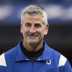 
              FILE - Indianapolis Colts head coach Frank Reich walks onto the field before an NFL football game against the New York Jets, Thursday, Nov. 4, 2021, in Indianapolis. The Carolina Panthers announced Thursday, Jan. 26, 2023, they have agreed to terms with Frank Reich to become their new head coach. (AP Photo/Zach Bolinger, File)
            