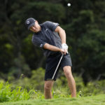 
              Jordan Spieth hits his approach from the rough along the 18th green during the Tournament of Champions pro-am golf event, Wednesday, Jan. 4, 2023, at Kapalua Plantation Course in Kapalua, Hawaii. (AP Photo/Matt York)
            
