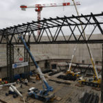 
              The Paris2024 Olympics Porte de la Chapelle Arena building site is pictured Monday, Jan. 23, 2023 in Paris. The olympic venue will host the badminton and rhythmic gymnastics event and para badminton and para powerlifting with a capacity of 6,700 to 7,000 spectators. (AP Photo/Lewis Joly)
            