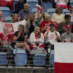 
              Supporters Poland's Hubert react during hs match against iUnited States' Taylor Fritz at the United Cup tennis event in Sydney, Australia, Saturday, Jan. 7, 2023. (AP Photo/Mark Baker)
            
