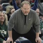 
              Milwaukee Bucks head coach Mike Budenholzer watches during the first half of an NBA basketball game Tuesday, Jan. 31, 2023, in Milwaukee. (AP Photo/Morry Gash)
            