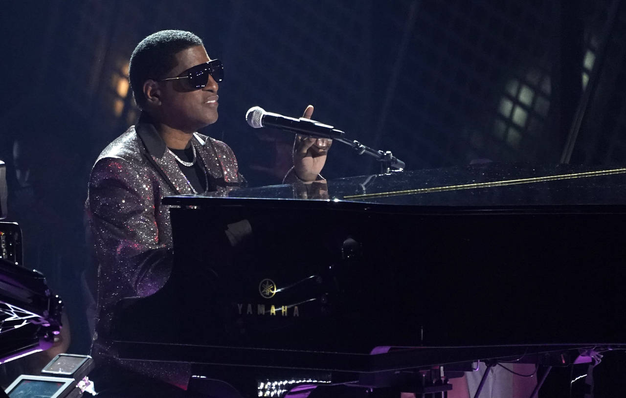 FILE - Babyface performs at the BET Awards in Los Angeles on  June 26, 2022.  The R&B legend will p...