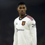 
              Manchester United's Marcus Rashford looks on during the Premier League match between Crystal Palace and Manchester United at Selhurst Park in London, Wednesday Jan. 18, 2023. (Adam Davy/PA via AP)
            