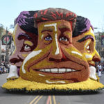
              The Snapchat float rolls down the parade route at the 134th Rose Parade in Pasadena, Calif., Monday, Jan. 2, 2023. (AP Photo/Michael Owen Baker)
            