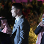 
              Cristiano Ronaldo arrives for his official unveiling as a new member of Al Nassr soccer club in in Riyadh, Saudi Arabia, Tuesday, Jan. 3, 2023. Ronaldo, who has won five Ballon d'Ors awards for the best soccer player in the world and five Champions League titles, will play outside of Europe for the first time in his storied career. (AP Photo/Amr Nabil)
            