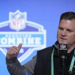 
              Green Bay Packers general manager Brian Gutekunst speaks during a news conference at the NFL football scouting combine, Tuesday, Feb. 28, 2023, in Indianapolis. (AP Photo/Darron Cummings)
            