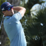 
              Zach Johnson hits from the seventh tee during the third round of the Honda Classic golf tournament, Saturday, Feb. 25, 2023, in Palm Beach Gardens, Fla. (AP Photo/Lynne Sladky)
            