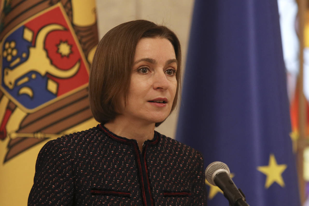 Moldovan President Maia Sandu announces she nominated as Prime Minister designate Dorin Recean to f...