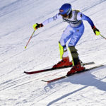 
              United States' Mikaela Shiffrin fails to complete the slalom portion of an alpine ski, women's World Championship combined race, in Meribel, France, Monday, Feb. 6, 2023.  (Jean-Christophe Bott/Keystone via AP)
            