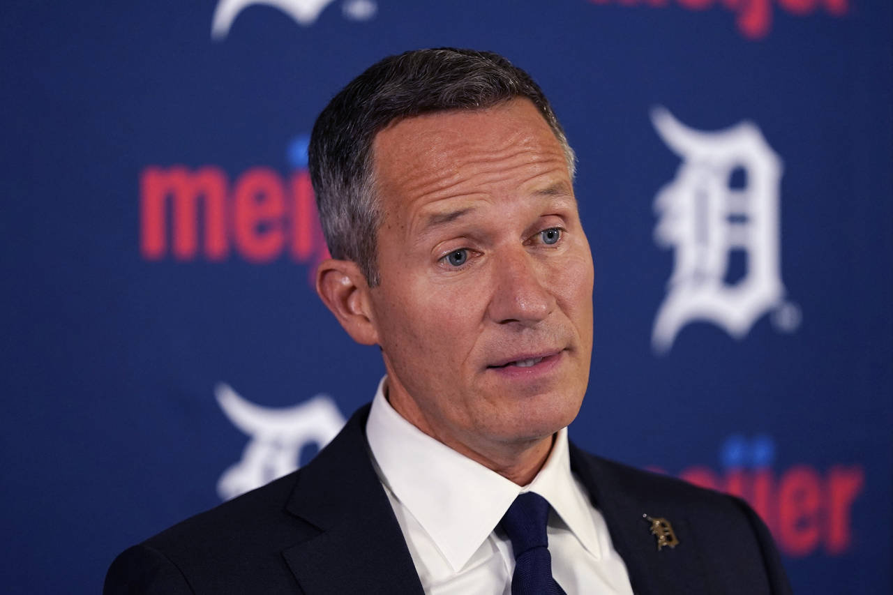 FILE -  Detroit Tigers baseball team owner Chris Ilitch addresses the media during a baseball news ...