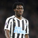 
              FILE - Christian Atsu looks on as he plays for Newcastle United, Jan. 12, 2019. Ghana international soccer player Christian Atsu is still missing after the earthquake in Turkey despite earlier reports that he had been rescued from the rubble of a collapsed building and taken to a hospital. Atsu's club and agent say they they haven't been able to confirm that the former Chelsea and Newcastle forward is at a hospital. Atsu plays for the Hatayspor club based in the southern Turkish city of Antakya. (Adam Davy/PA via AP, File)
            