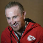 
              Kansas City Chiefs defensive coordinator Steve Spagnuolo smiles as he is interviewed during an NFL football media availability in Scottsdale, Ariz., Thursday, Feb. 9, 2023. The Chiefs will play against the Philadelphia Eagles in Super Bowl 57 on Sunday. (AP Photo/Ross D. Franklin)
            