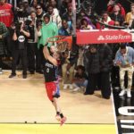 
              Mac McClung of the Philadelphia 76ers shoots during the three-point contest of the NBA basketball All-Star weekend Saturday, Feb. 18, 2023, in Salt Lake City. (AP Photo/Rob Gray)
            