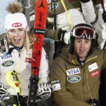 
              FILE - United States' Mikaela Shiffrin sits next to coach Mike Day, in Zagreb, Croatia, on Jan. 4, 2020. American skiing standout Mikaela Shiffrin had an unexpected parting with her longtime coach, Mike Day, during the middle of the world championships after informing him that she planned to take a new direction with her staff at the end of the season.(AP Photo/Gabriele Facciotti, File)
            