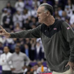 
              TCU head coach Jamie Dixon instructs his team in the first half of an NCAA college basketball game against Oklahoma State, Saturday, Feb. 18, 2023, in Fort Worth, Texas. (AP Photo/Tony Gutierrez)
            