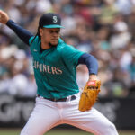 SEATTLE, WA - MAY 27: Starter Luis Castillo #58 of the Seattle Mariners delivers a pitch during the second inning of a game against the Pittsburgh Pirates at T-Mobile Park on May 27, 2023 in Seattle, Washington. (Photo by Stephen Brashear/Getty Images)