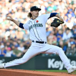 SEATTLE, WASHINGTON - MAY 29: Bryce Miller #50 of the Seattle Mariners throws a pitch during the first inning against the New York Yankees at T-Mobile Park on May 29, 2023 in Seattle, Washington. (Photo by Alika Jenner/Getty Images)