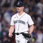 SEATTLE, WASHINGTON - MAY 31: Justin Topa #48 of the Seattle Mariners reacts during the tenth inning against the New York Yankees at T-Mobile Park on May 31, 2023 in Seattle, Washington. (Photo by Steph Chambers/Getty Images)