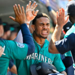 Seattle Mariners‚Äô Ty France watches his single before running it out in  the fifth inning of an American League baseball game against the Toronto  Blue Jays in Toronto on Wednesday, May 18