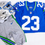 Throwback uniforms. (Photo courtesy of the Seahawks)