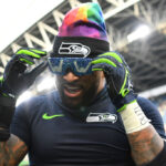 SEATTLE, WASHINGTON - OCTOBER 22: Jamal Adams #33 of the Seattle Seahawks looks on after the game against the Arizona Cardinals at Lumen Field on October 22, 2023 in Seattle, Washington. (Photo by Jane Gershovich/Getty Images)
