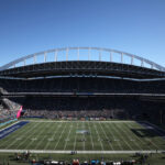 SEATTLE, WASHINGTON - OCTOBER 29: A view of Lumen Field prior to a game between the Cleveland Browns and Seattle Seahawks on October 29, 2023 in Seattle, Washington. (Photo by Steph Chambers/Getty Images)