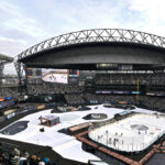 SEATTLE, WASHINGTON - JANUARY 01:  A view of T-Mobile Park during the first period of the game between the Seattle Kraken and the Vegas Golden Knights on January 01, 2024 in Seattle, Washington. (Photo by Alika Jenner/Getty Images)