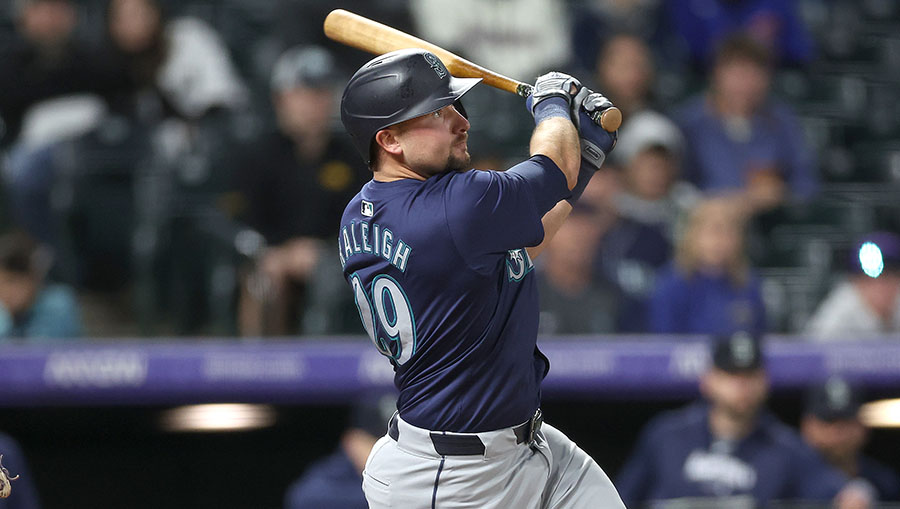 Seattle Mariners catcher Cal Raleigh...