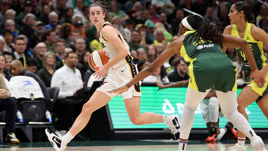 Video: Caitlin Clark brings record crowd to game with Storm - Seattle Sports