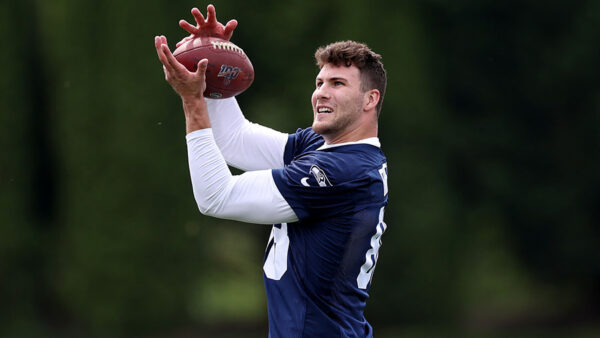 Seattle Seahawks training camp tight end AJ Barner