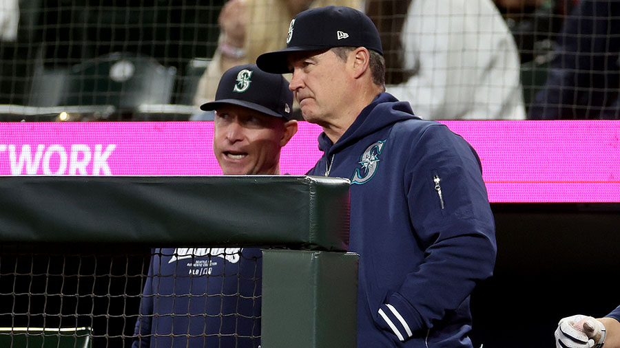 Seattle Mariners Brant Brown Scott Servais...