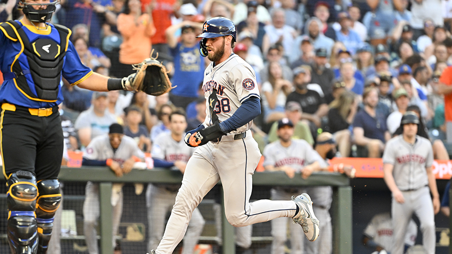 Astros shut out Seattle Mariners 3-0, move into tie atop AL West