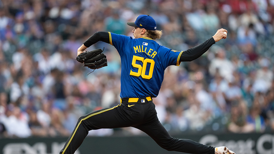 Bryce Miller throws six scoreless, Seattle Mariners blank Mets 6-0