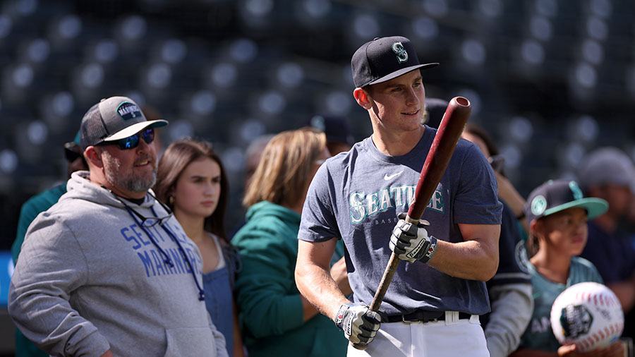 Seattle Mariners prospect Colt Emerson...