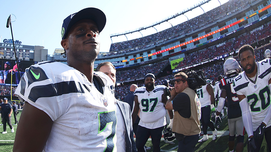 Seattle Seahawks QB Geno Smith...