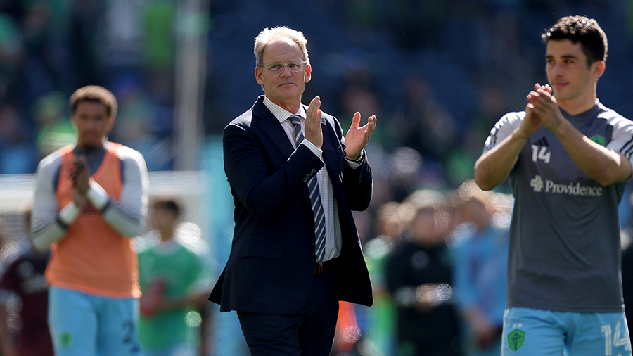 Seattle Sounders head coach Brian Schmetzer Colorado Rapids 2024...